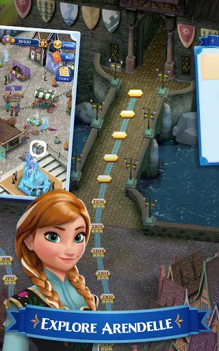 Disney Frozen Free Fall screenshot 5