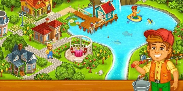 Farm Town MOD APK cover 