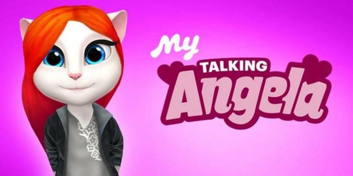 My Talking Angela MOD APK cover 