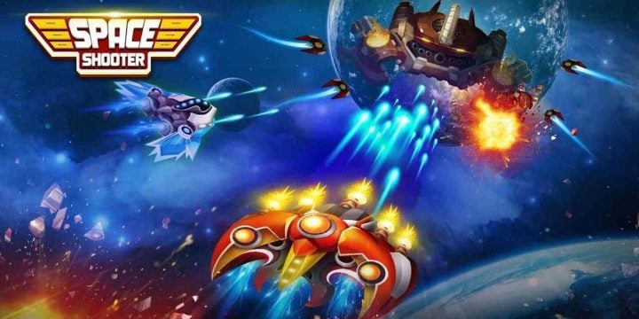 Space Shooter Galaxy Attack MOD APK cover 