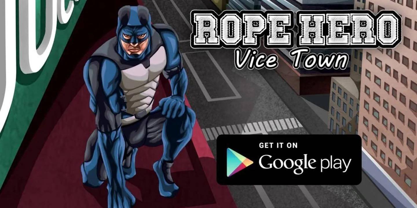 Rope Hero Vice Town MOD APK cover