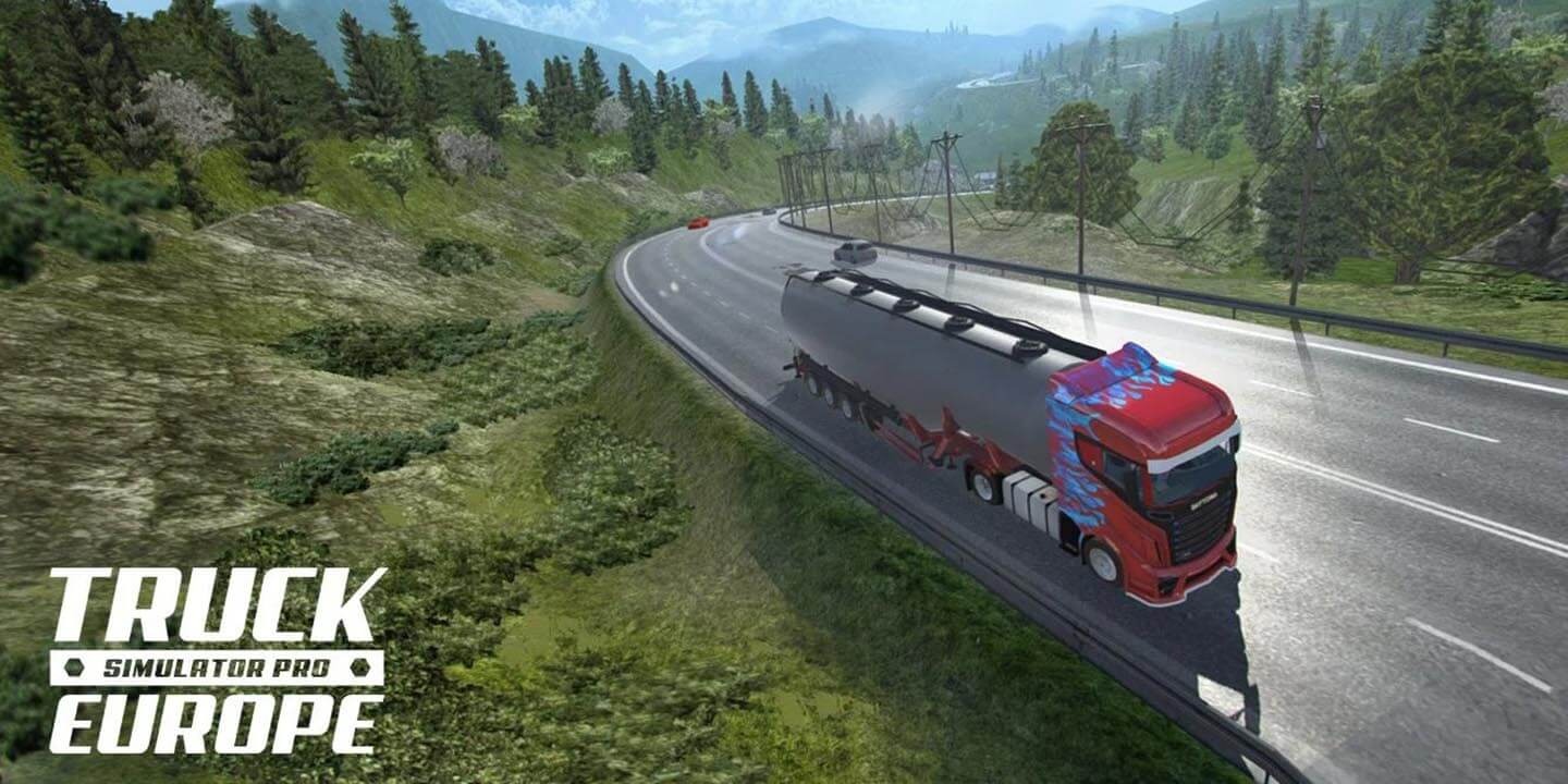 Truck Simulator PRO Europe cover APKMODY COM