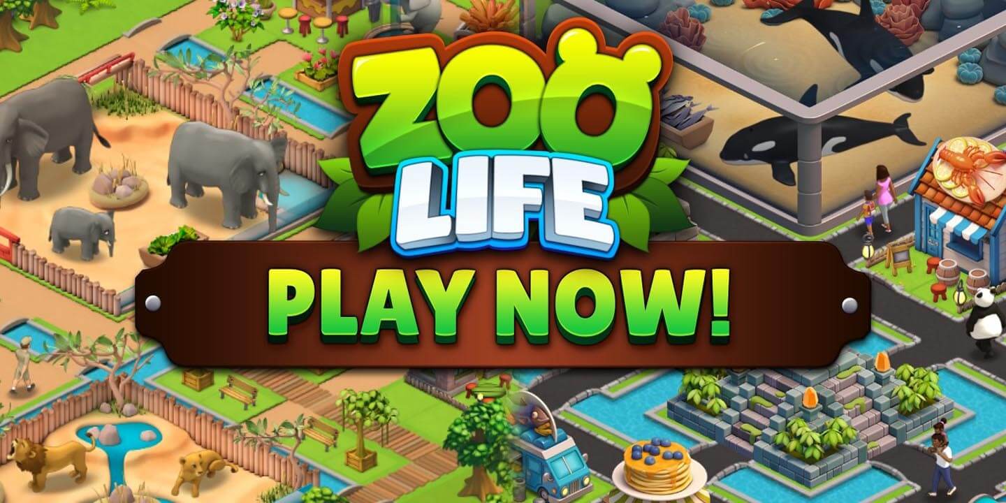 Zoo Life Animal Park Game MOD APK cover