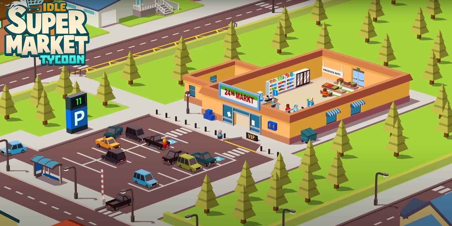 Idle Supermarket Tycoon MOD APK cover